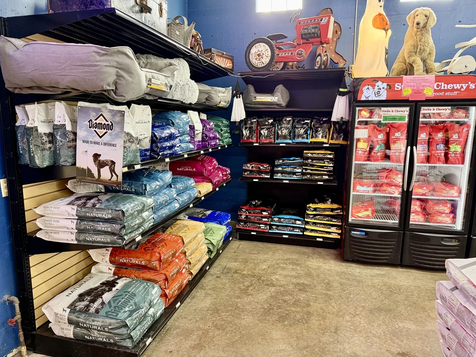 Dog food display